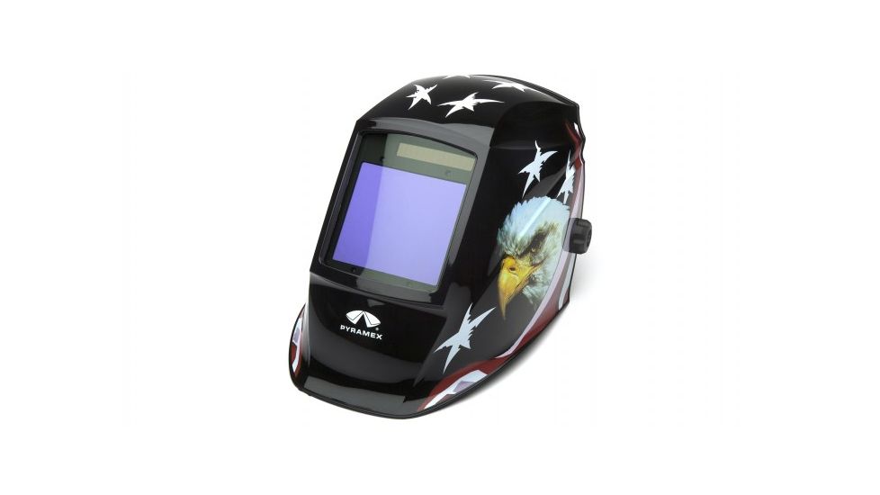 Pyramex Auto Darkening Helmet w/Digital Controls, American Eagle WHAM3030AE