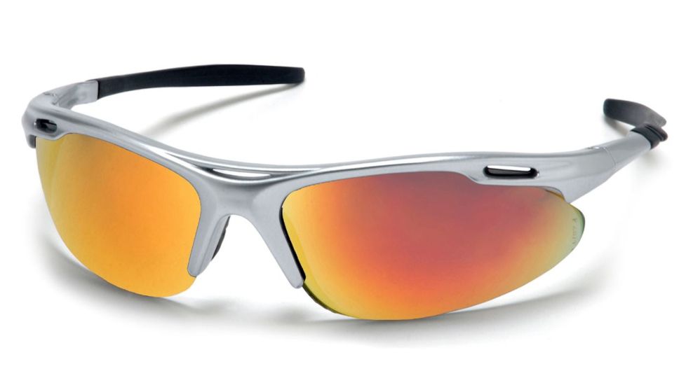Pyramex Avante Safety Glasses - Ice Orange Lens, Silver Frame SS4545D