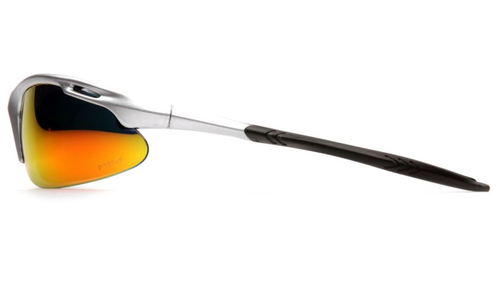 Pyramex Avante Safety Glasses - Ice Orange Lens, Silver Frame SS4545D