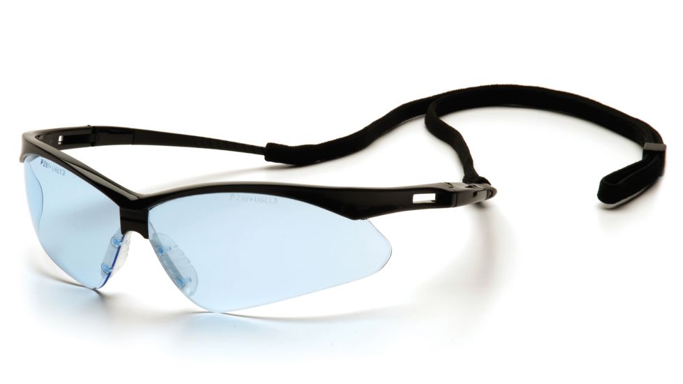 Pyramex Black Frame/Infinity Blue Lens with Black Cord SB6360SP