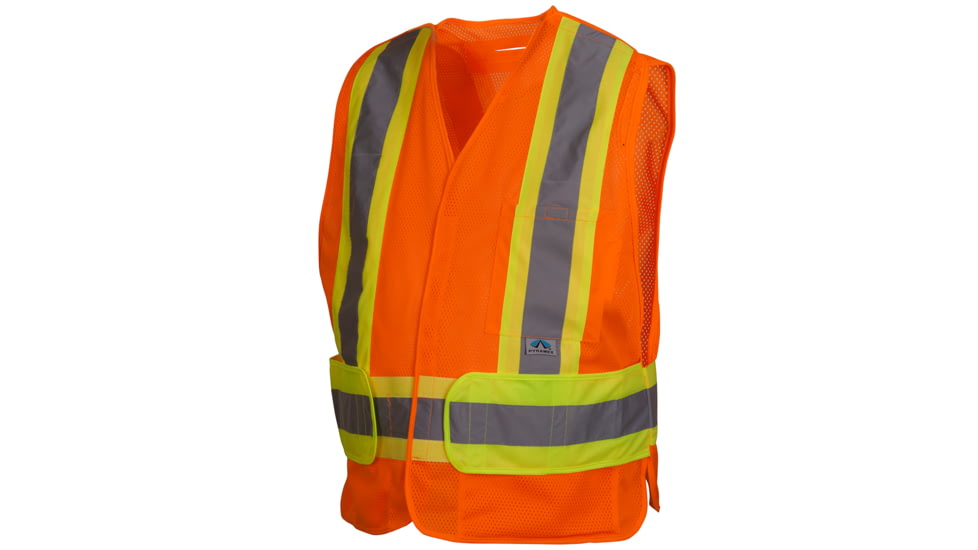 CSA Lumen-X Vest w/Contrasting Reflective Tape, Hi-Vis Orange, Med-XL