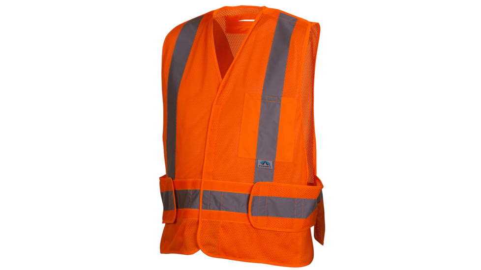 CSA Lumen-X Vest w/Reflective Tape, Hi-Vis Orange, Med-XL