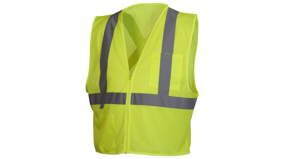 CSA Lumen-X Vest w/Reflective Tape, Hi-Vis Lime, Large