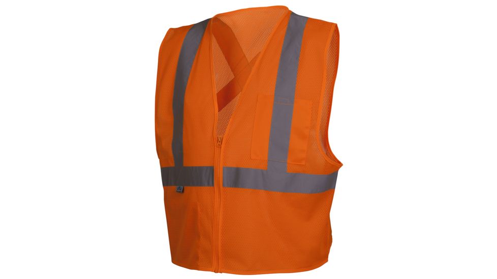CSA Lumen-X Vest w/Reflective Tape, Hi-Vis Orange, Large