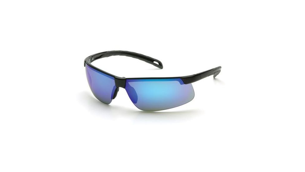 Pyramex Ever-Lite Black Frame/Ice Blue Mirror Lens, Box SB8665D