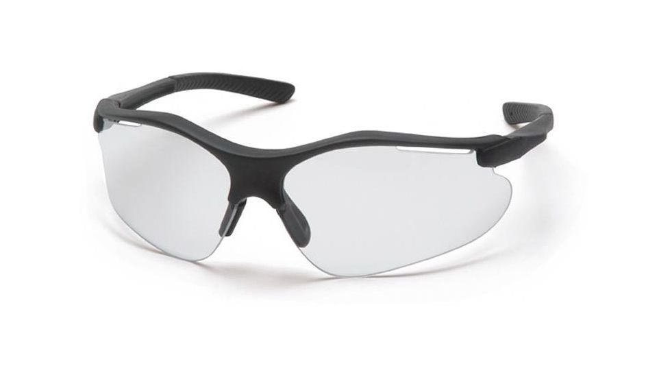 Pyramex Fortress Safety Glasses - Clear Lens, Black Frame SB3710D