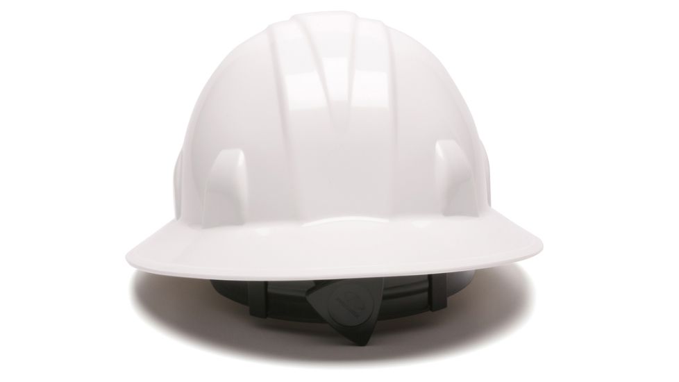 Pyramex Full Brim 4 Point Ratchet Suspension Hard Hat - White HP24110