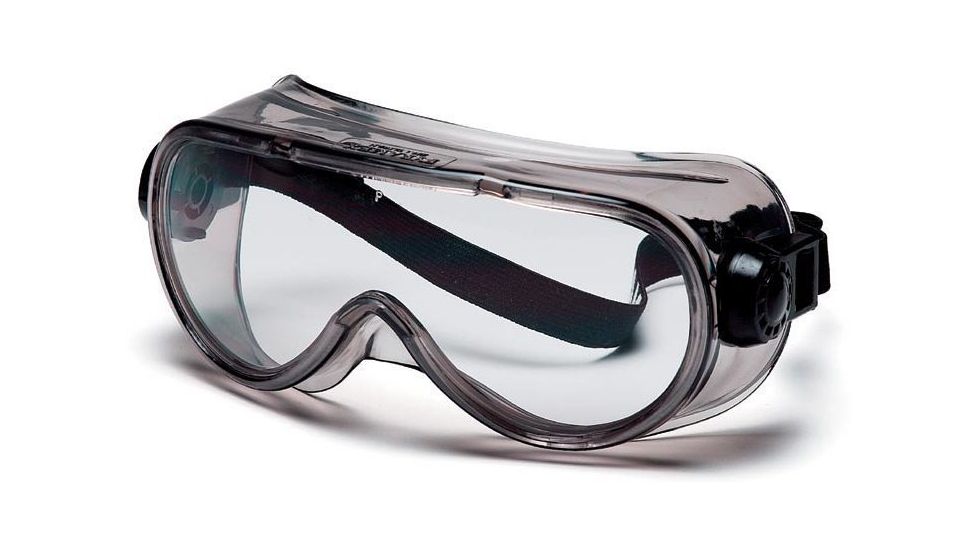 Pyramex Goggles with Clear Anti-Fog - Exceeds CSA Z94.3 standards Lens Chem Splash Frame G304T