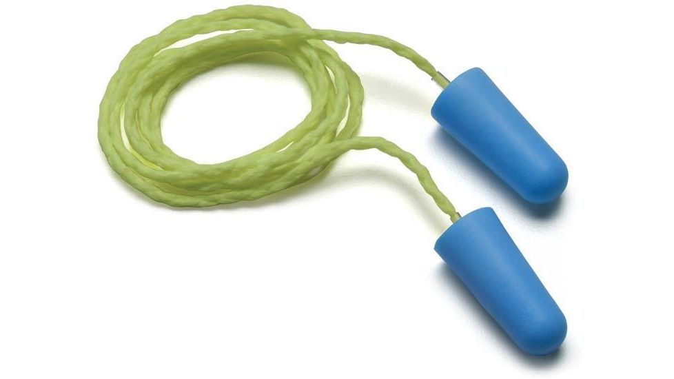 Pyramex Hearing Protection Corded Metal Detectable Disposable Earplugs - 100 Pair/Box DPD1001