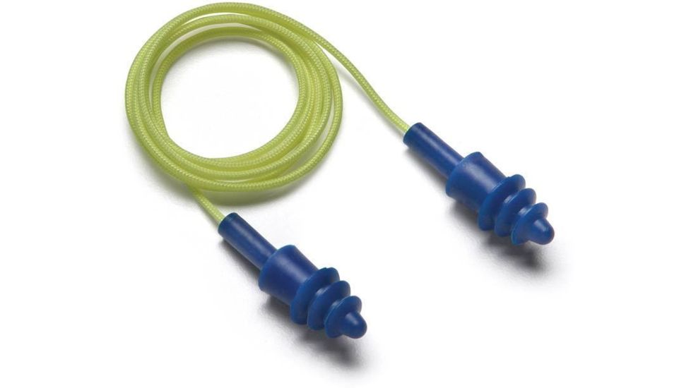 Pyramex Hearing Protection Corded Reusable Metal Detectable Earplugs - 100 Pair/Box RPD2001