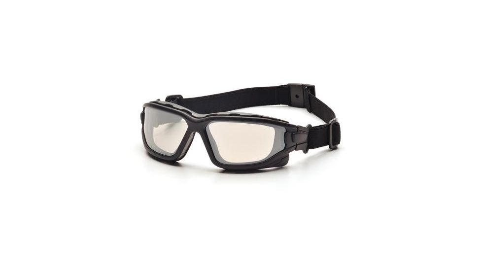 Pyramex I-Force Safety Glasses,Black Strap-Temples/Indoor/Outdoor Mirror Anti-Fog Lens SB7080SDNT