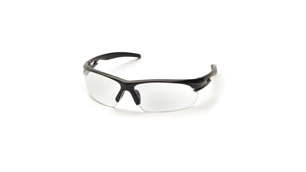 Pyramex Ionix Safety Glasses, Black Frame/Clear Anti-Fog Lens SB8110DT