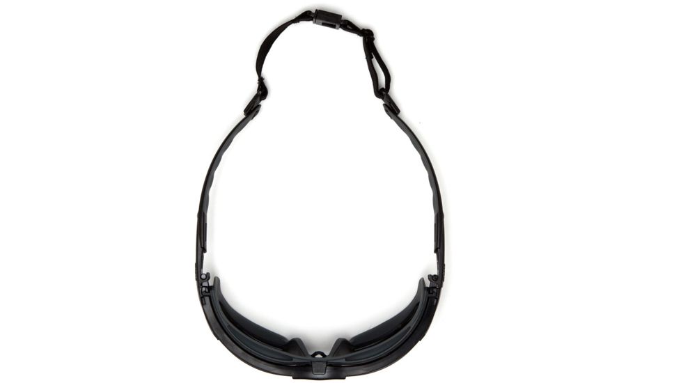 Pyramex Isotope Safety Glasses w/Amber H2MAX Anti-Fog Lens, Black, GB9430STM