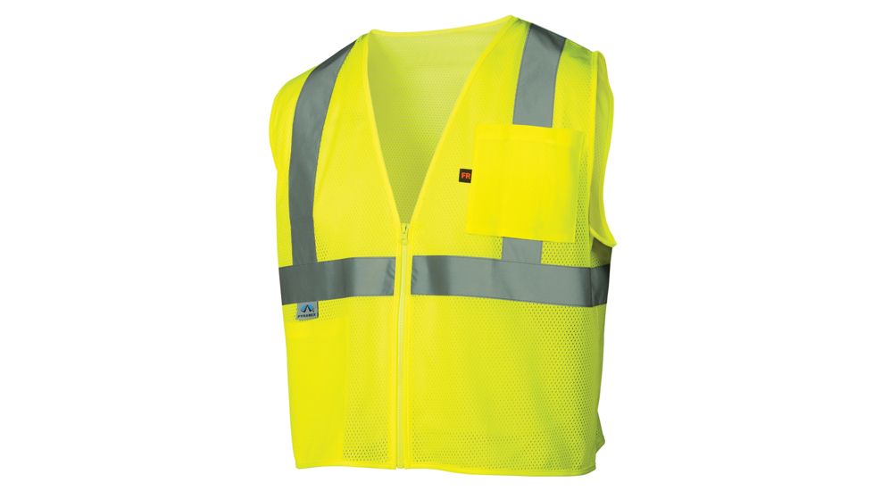 Lumen X Vest, Flame Retardant, Hi-Vis Lime, Large