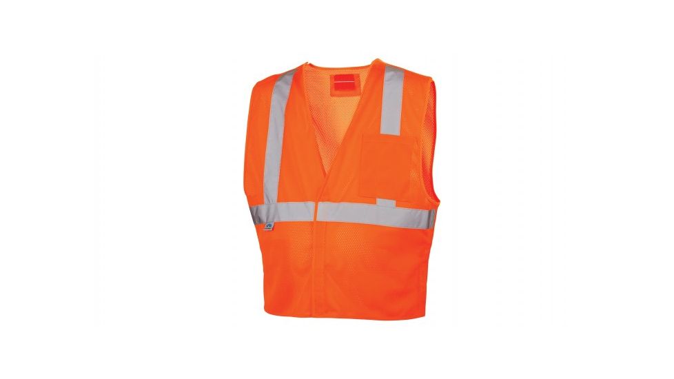 Pyramex Lumen X Vest w/5 point Dring, Hi-Vis Orange, Large RVHL2520BRDL