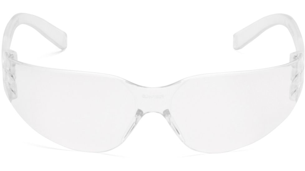 Pyramex Mini Intruder Safety Glasses - Clear Frame and Clear Anti-Fog Lens S4110SNT