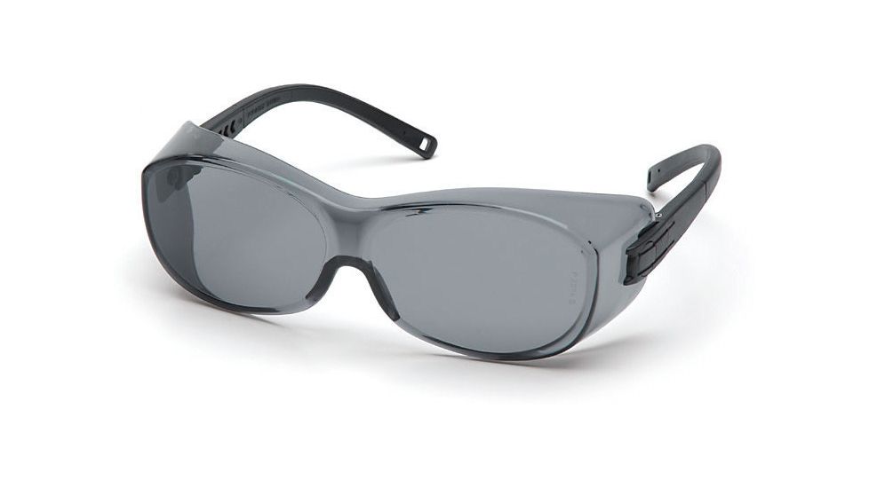 Pyramex OTS Safety Eyewear - Gray Lens, Black Frame S3520SJ