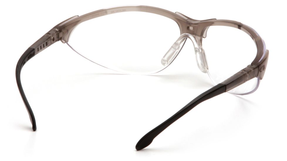 Pyramex Rendezvous Safety Glasses - Clear Anti-Fog Lens, Crystal Gray Frame SCG2810ST