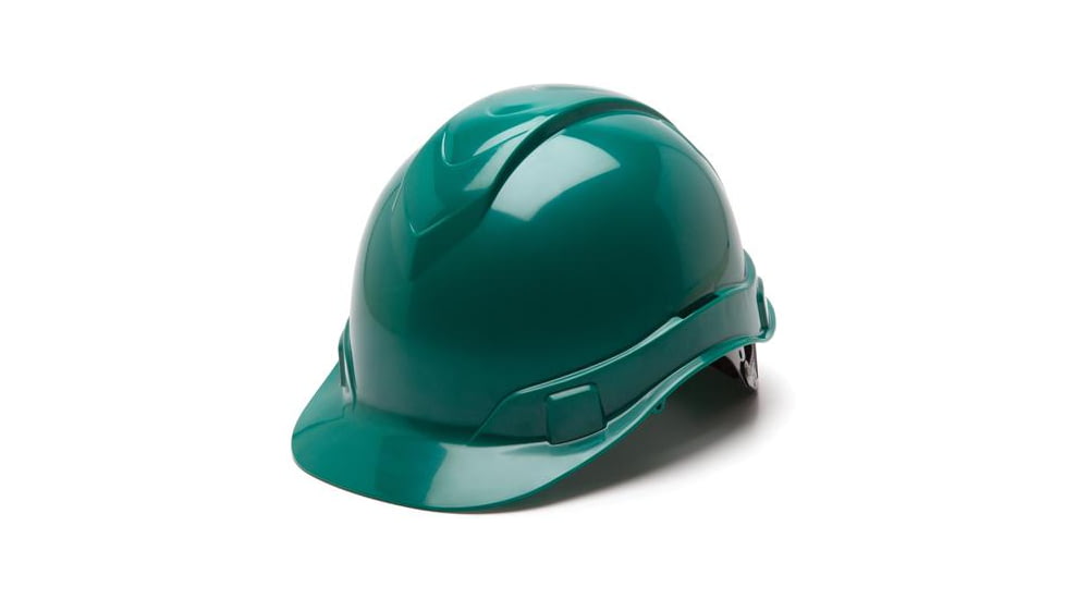Pyramex Ridgeline HP44 Hard Hat,Cap-Style 4 Point Ratchet Suspension,Green HP44135