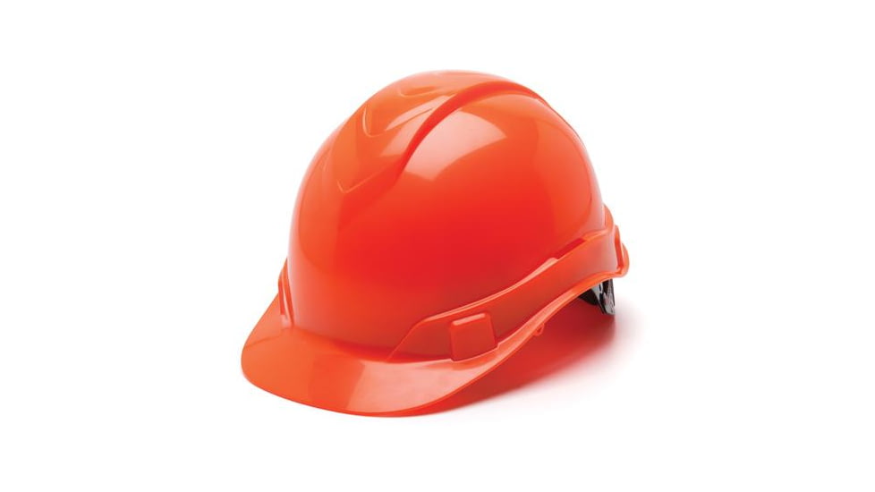 Pyramex Ridgeline HP46 Hard Hat,Cap-Style 6 Point Ratchet Suspension,Hi Viz Orange HP46141