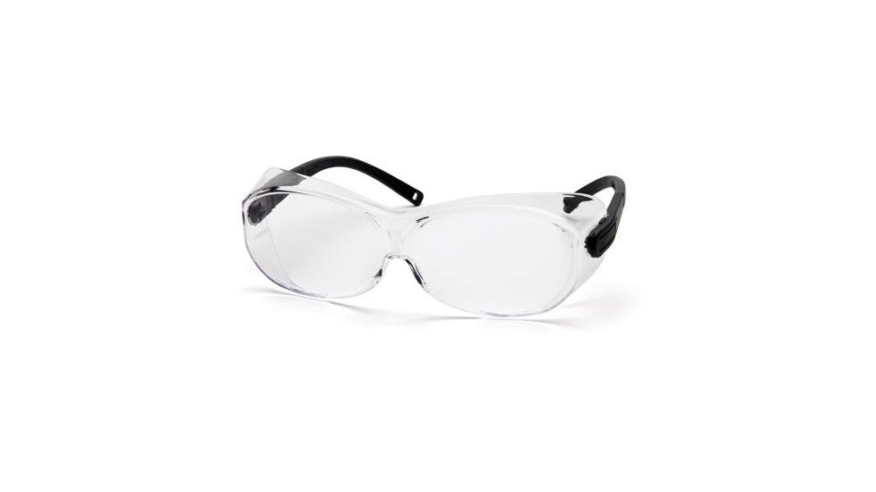 Pyramex OTS-XL Safety Glasses Black Temples, Clear Lens S7510SJ