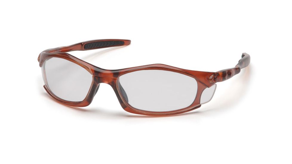 Pyramex Solara Safety Glasses - Trans Orange Frame, Gray Lens