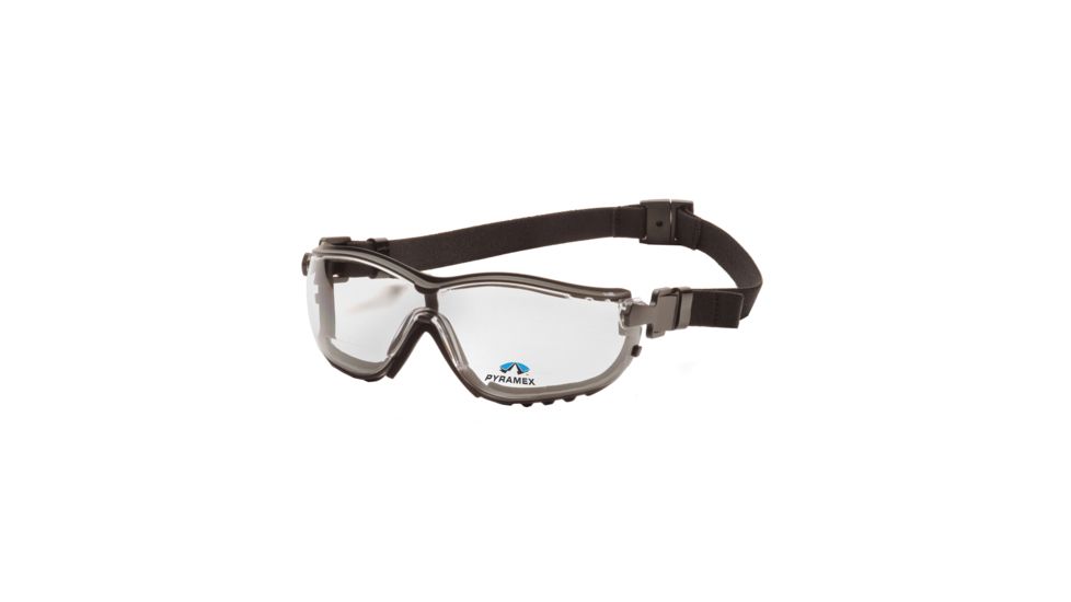Pyramex V2G Reader Safety Goggles,Clear Anti-Fog + 1.5 lens, Black Frames GB1810STR15