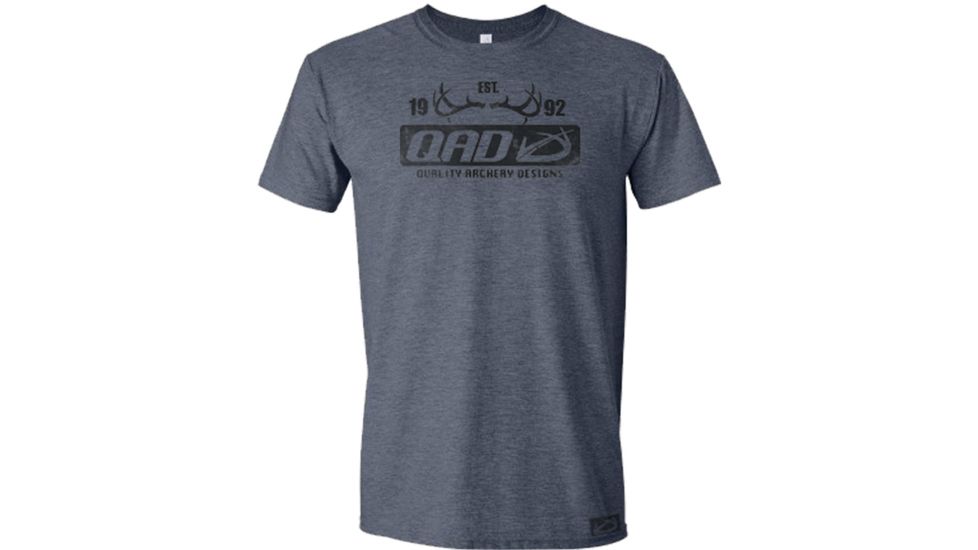 Qad T-Shirts - Mens, Blue Heather, Large, T-SHIRTS-M-BH-L