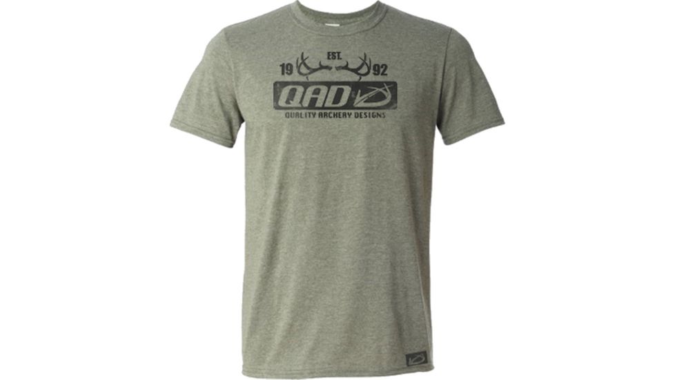 Qad T-Shirts - Mens, Military Green Heather, Large, T-SHIRTS-M-MGH-L