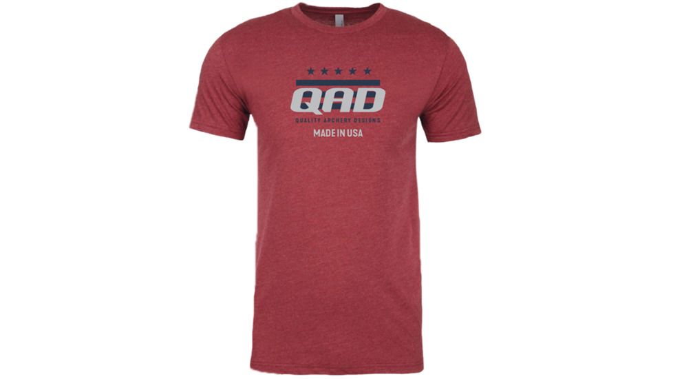 Qad T-Shirts - Mens, Red , Small, T-SHIRTS-M-RD-S