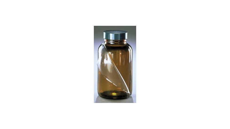 Qorpak Safety-Coated Bottles, Qorpak 7528TW Amber Wide Mouth Packers