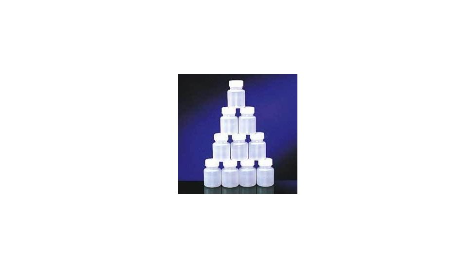 Qorpak Round Bottles, High-Density Polyethylene, Wide Mouth 7355G