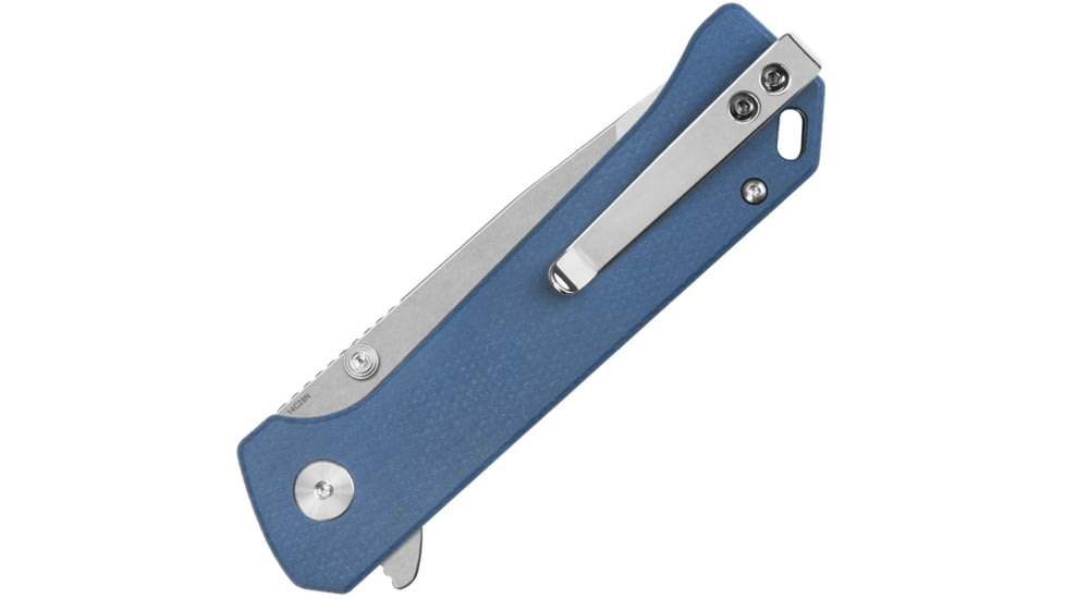 QSP Knife Grebe T Button Lock Blue