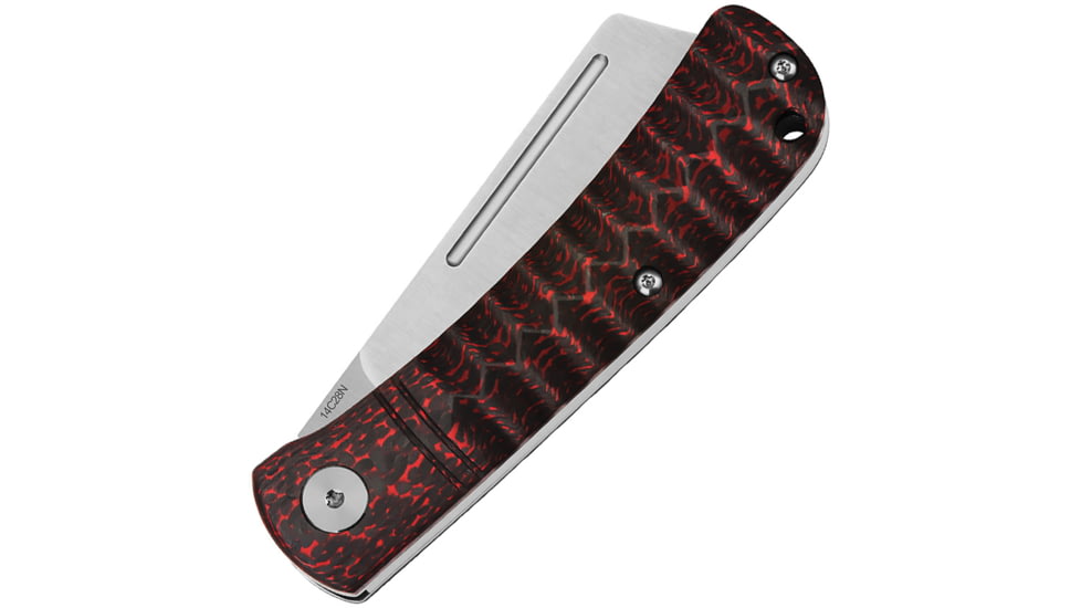 QSP Knife Hedgehog Slip Joint Red CF
