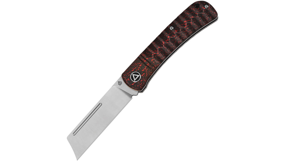 QSP Knife Hedgehog Slip Joint Red CF