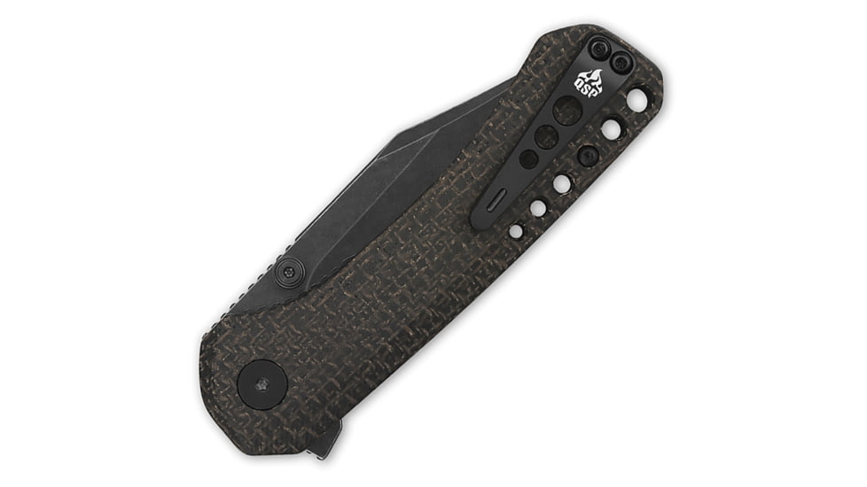 QSP Knife Kestrel Linerlock Brown Mic QS145A2