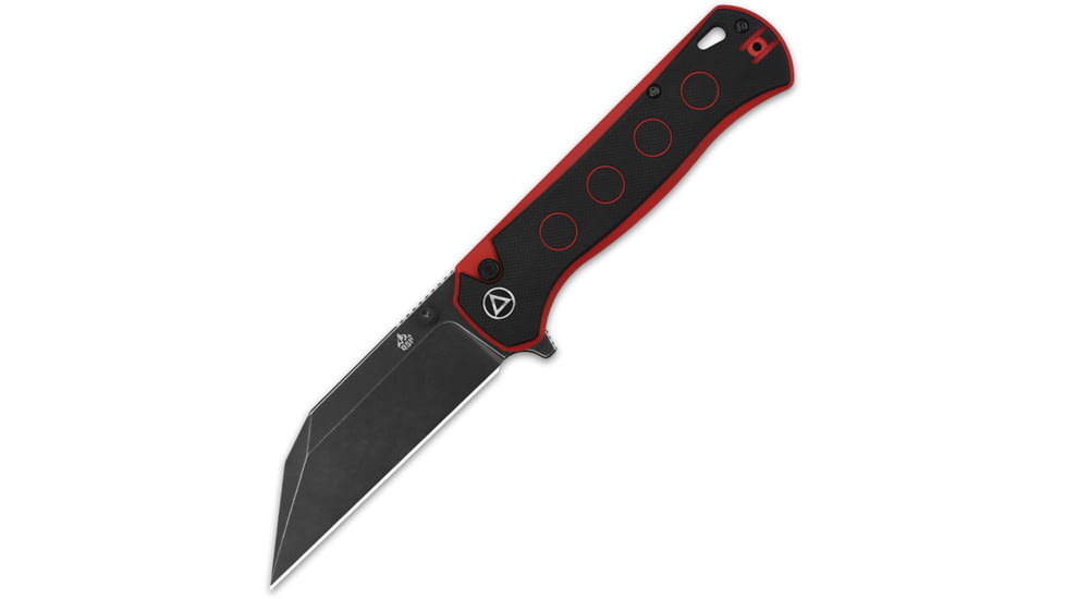 QSP Knife Swordfish Button Lock Blk/Rd QS149A2