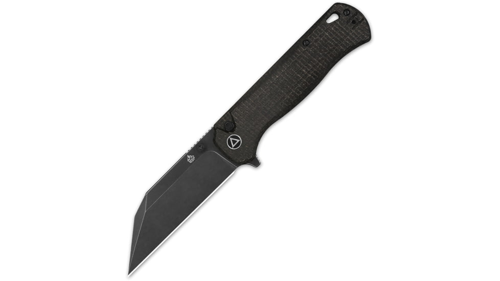 QSP Knife Swordfish Button Lock Brown QS149C2