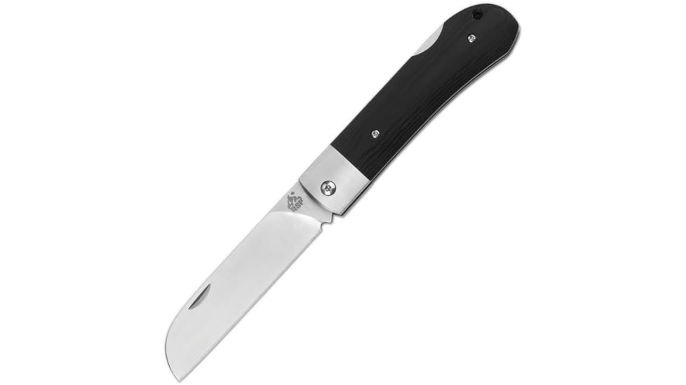 QSP Knife Worker Lockback Folding Knife, Black G10 handle, QS128-A