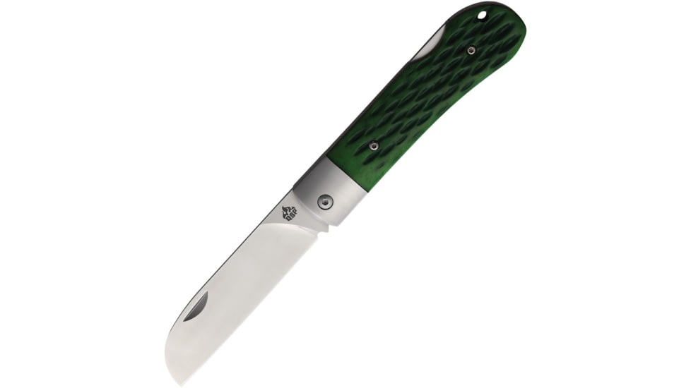 QSP Knife Worker Lockback Green Bone