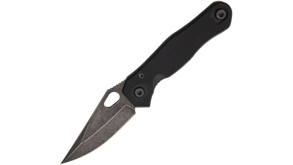 Quartermaster Mr. Roper XLS Texas Tea Folding Knife,3.5in,Drop Point,Black,G10 Handle QTRQSE5XLSTT