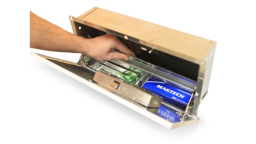 EDEMO QuickSafes Quick Vent Safe Plus, w/RFID Locking System, Secret Compartment, White Grill, QVSXL, EDEMO1