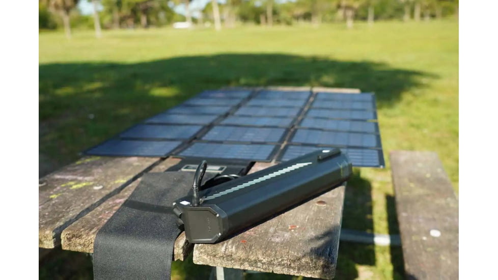 QuietKat Portable E-Bike Solar Charging Station, 52 x 36 x 0.25in, FKA-96104