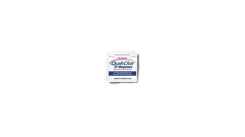 QuikClot 1st Response Sponges First Aid Hemostatic Agent Z-Medica Sponges Five-Pack (5 x 25g)
