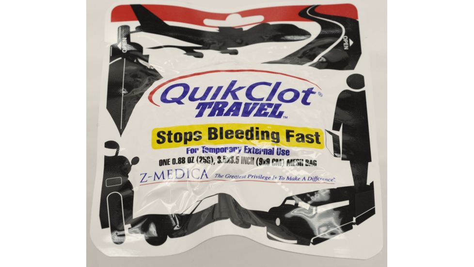 QuikClot Travel First Aid Hemostatic Agent 25g Sponge Z-Medica