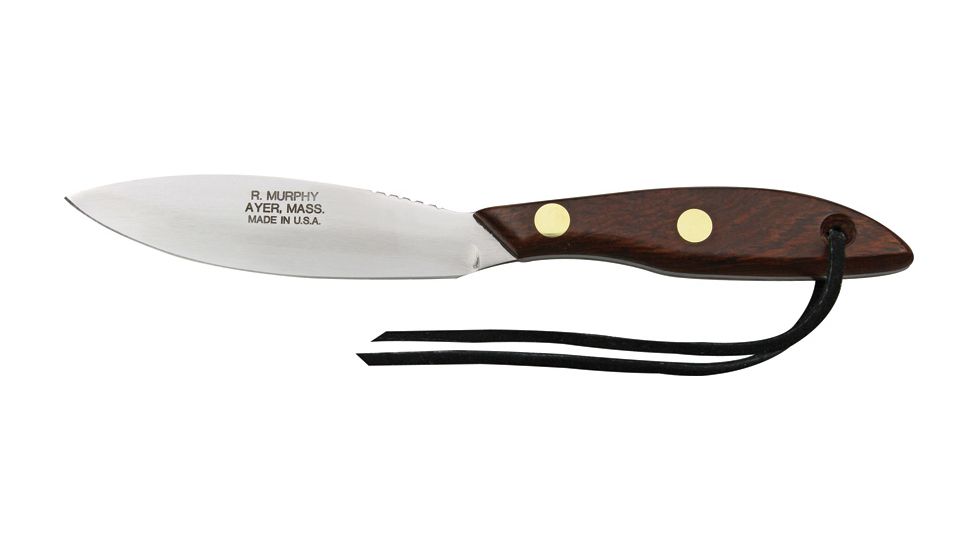 R. Murphy Skinner Rosewood Fixed knife, Lanyard, stainless skinner blade, RoseWood Handle RMSKNRHOT