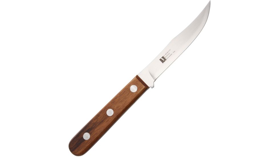 R. Murphy The Hunter SS Fixed Blade Knife, 4.75in, Stainless Steel, Brushed, Wood Handle RMHUNTSBU