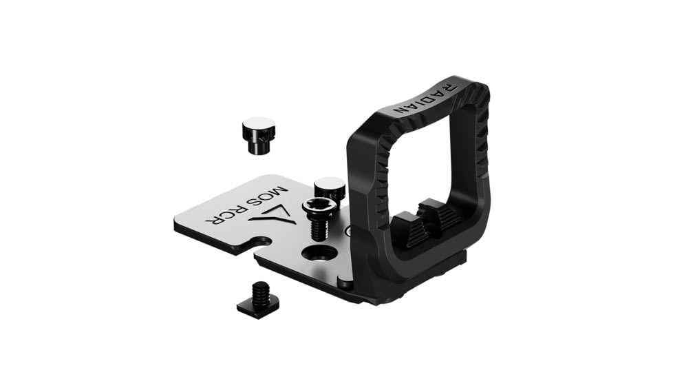 Radian Weapons Guardian, Trijicon RCR Optic Guard Mount, For MOS Glock, Includes SIX Back-Up Iron Sights, Anodized Finish, Black, H0016