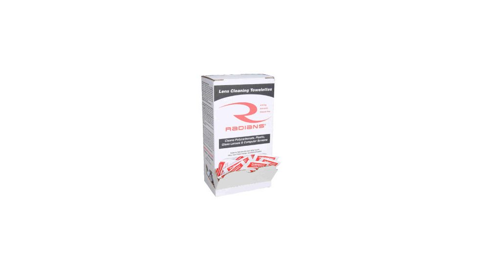 Radians Lens Cleaning Towelettes, Radians Towelettes Options 6 Towelettes in blister card