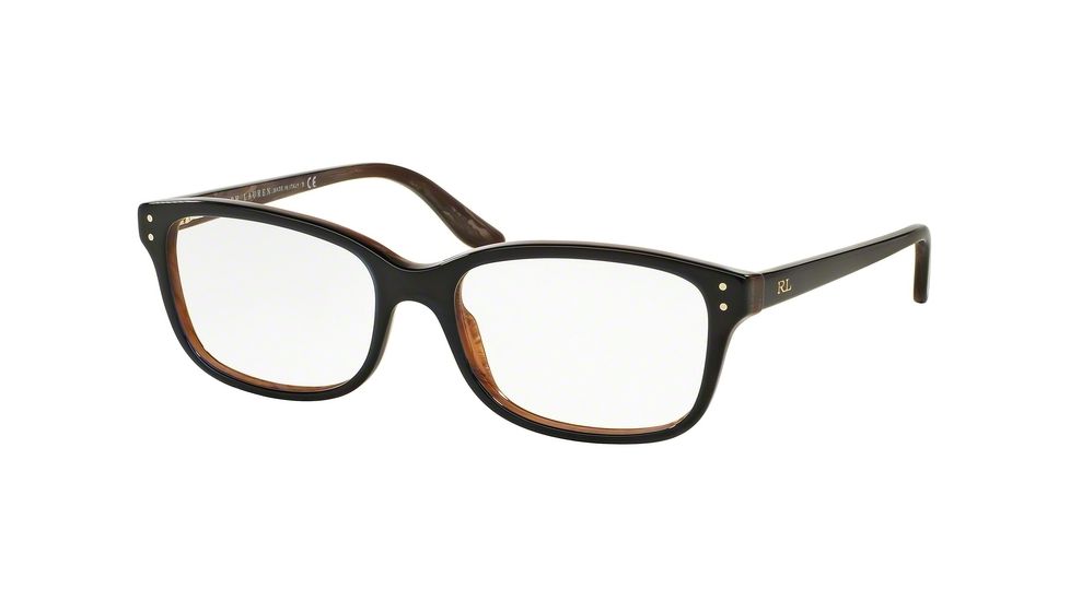 Ralph Lauren Eyeglasses RL6062 with No-Line Progressive Rx Prescription Lenses 5150-54 - Top Bue/horn Frame